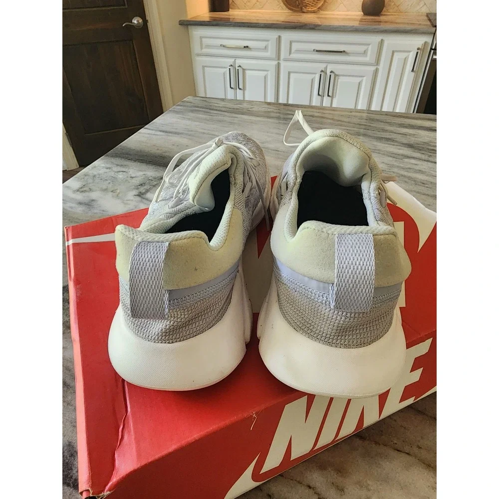 Nike Free Run 5.0 Pure Platinium Metallic Silver Womens Running Shoes Grey Sz 10